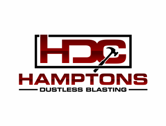 Hamptons Dustless Blasting logo design by mutafailan