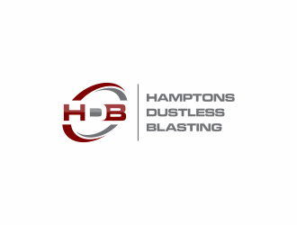 Hamptons Dustless Blasting logo design by haidar