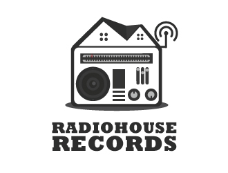 RadioHouse Records logo design by emberdezign