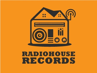 RadioHouse Records logo design by emberdezign