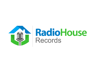 RadioHouse Records logo design by enzidesign