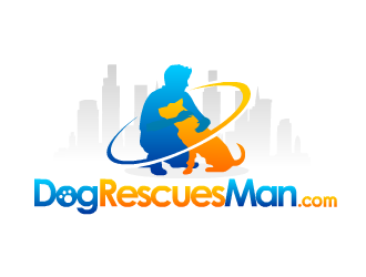 Dog Rescues Man  logo design by fontstyle