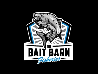 the bait barn fisheries logo design by Alex7390