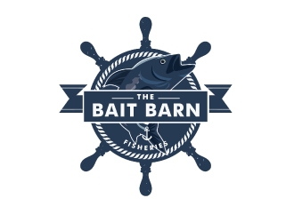 the bait barn fisheries logo design by emberdezign