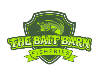 the bait barn fisheries logo design by PyramidDesign