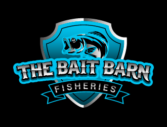 the bait barn fisheries logo design by PyramidDesign