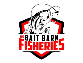 the bait barn fisheries logo design by torresace