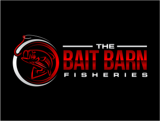 the bait barn fisheries logo design by mutafailan