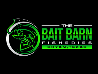 the bait barn fisheries logo design by mutafailan