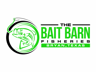 the bait barn fisheries logo design by mutafailan