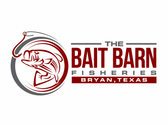 the bait barn fisheries logo design by mutafailan
