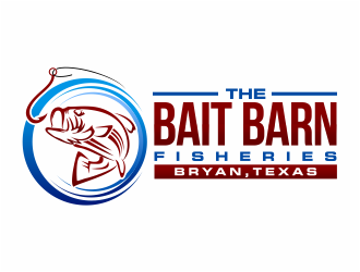 the bait barn fisheries logo design by mutafailan