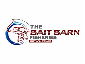 the bait barn fisheries logo design by mutafailan