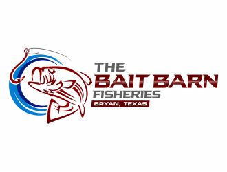 the bait barn fisheries logo design by mutafailan