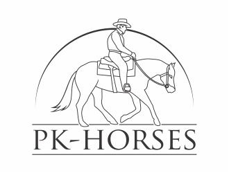 pk-horses logo design by mutafailan