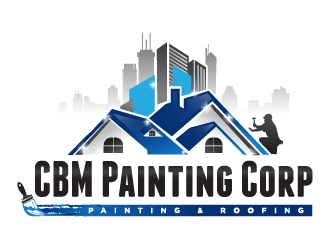 CBM Painting Corp. logo design by litera