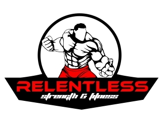 RELENTLESS    Strength & Fitness logo design by mckris
