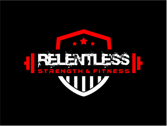RELENTLESS    Strength & Fitness logo design by Girly