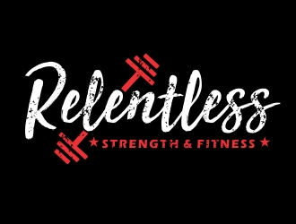 RELENTLESS    Strength & Fitness logo design by ruki