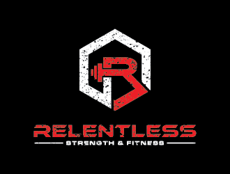 RELENTLESS    Strength & Fitness logo design by Andri