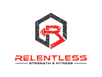 RELENTLESS    Strength & Fitness logo design by Andri