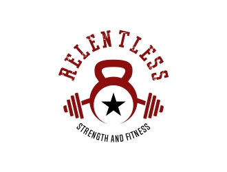 RELENTLESS    Strength & Fitness logo design by cikiyunn