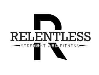 RELENTLESS    Strength & Fitness logo design by Maddywk