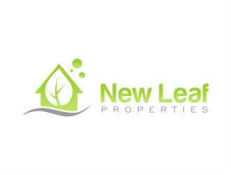New Leaf Properties logo design by onamel