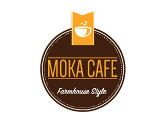 Moka cafe logo design by JoeShepherd