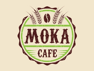 Moka cafe logo design by MAXR