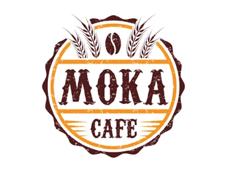 Moka cafe logo design by MAXR