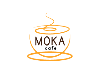 Moka cafe logo design by JoeShepherd