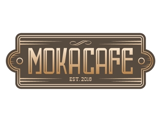 Moka cafe logo design by aufan1312