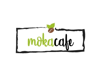 Moka cafe logo design by onep