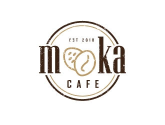 Moka cafe logo design by litera