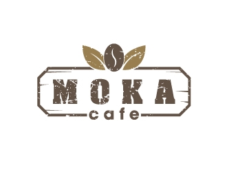 Moka cafe logo design by JJlcool