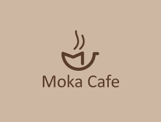 Moka cafe logo design by artbitin