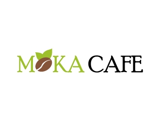Moka cafe logo design by onep