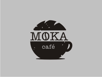 Moka cafe logo design by Foxcody