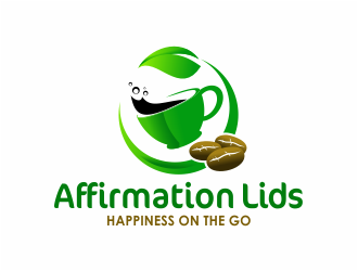 Affirmation Lids logo design by Girly