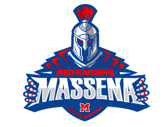 Massena Red Raiders logo design by fontstyle