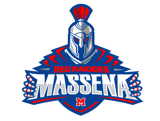 Massena Red Raiders logo design by fontstyle