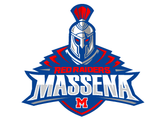 Massena Red Raiders logo design by fontstyle