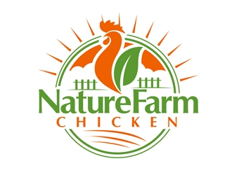Nature Farm Chicken logo design by DreamLogoDesign