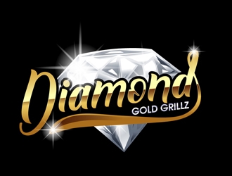 Diamond Gold Grillz  logo design by DreamLogoDesign