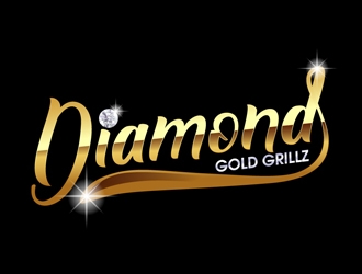 Diamond Gold Grillz  logo design by DreamLogoDesign