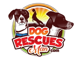 Dog Rescues Man  logo design by MAXR