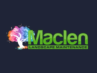 Maclen Landscape Maintenance logo design by MarkindDesign