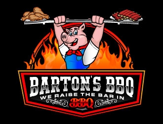 Bartons BBQ logo design by daywalker