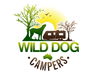 WILD DOG CAMPERS logo design by DreamLogoDesign